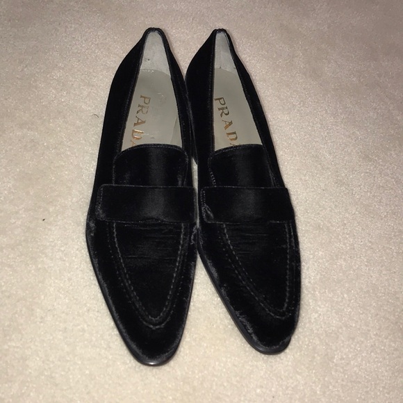 Prada Shoes - NWOT PRADA VELVET LOAFERS